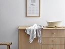 Södahl Geschirrtuch-Set Soft 2 Stück, Beige/Hellgrau