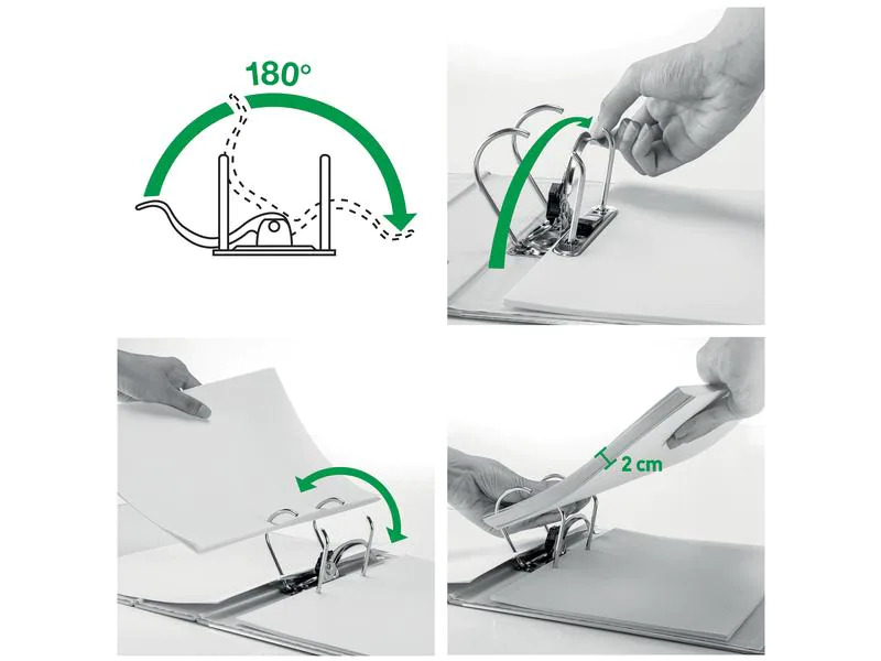 Leitz Ordner Swiss Edition 180°, 8 cm, A4, Gelb