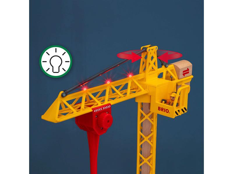 BRIO Baukran mit Lichtern