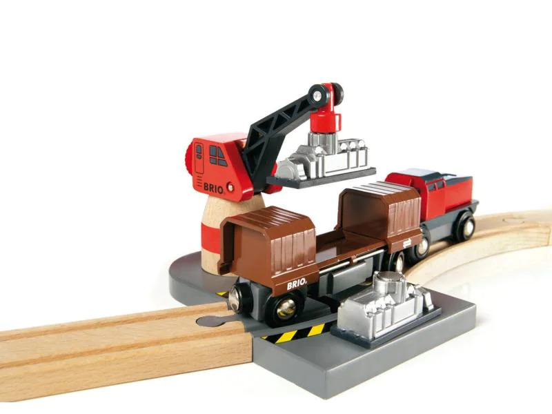 BRIO Eisenbahn Container Hafen Set