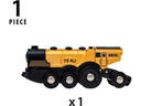 BRIO Eisenbahn Goldene Batterielok mit Licht und Sound
