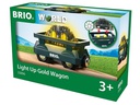 BRIO Eisenbahn Goldwaggon mit Licht