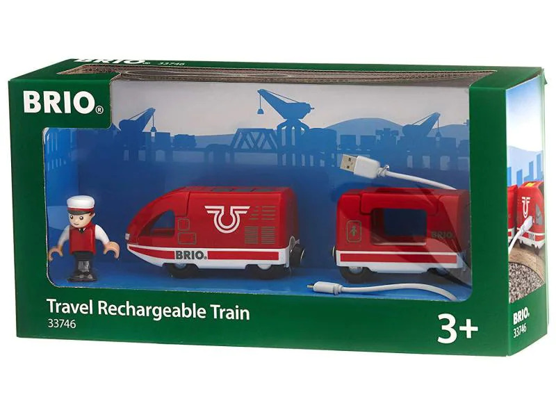 BRIO Eisenbahn Roter Akku-Reisezug