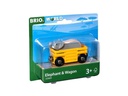 BRIO Eisenbahn Tierwaggon Elefant