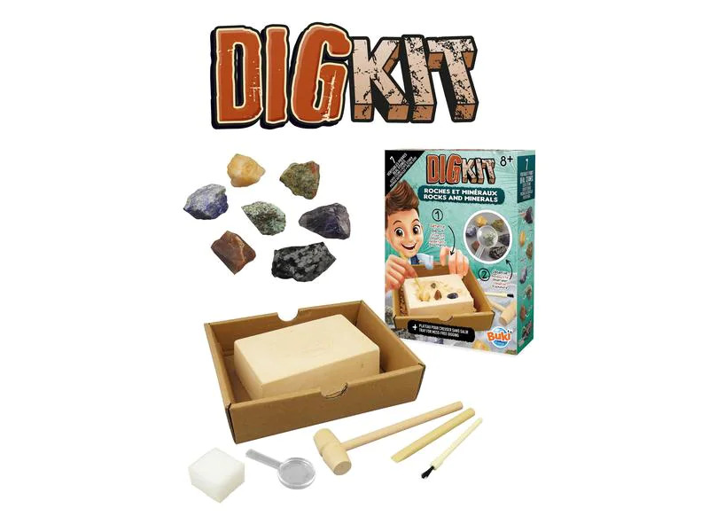 Buki Experimentierkasten DigKit Steine und Mineralien