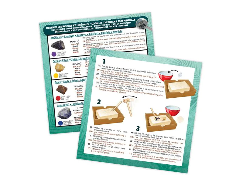 Buki Experimentierkasten DigKit Steine und Mineralien