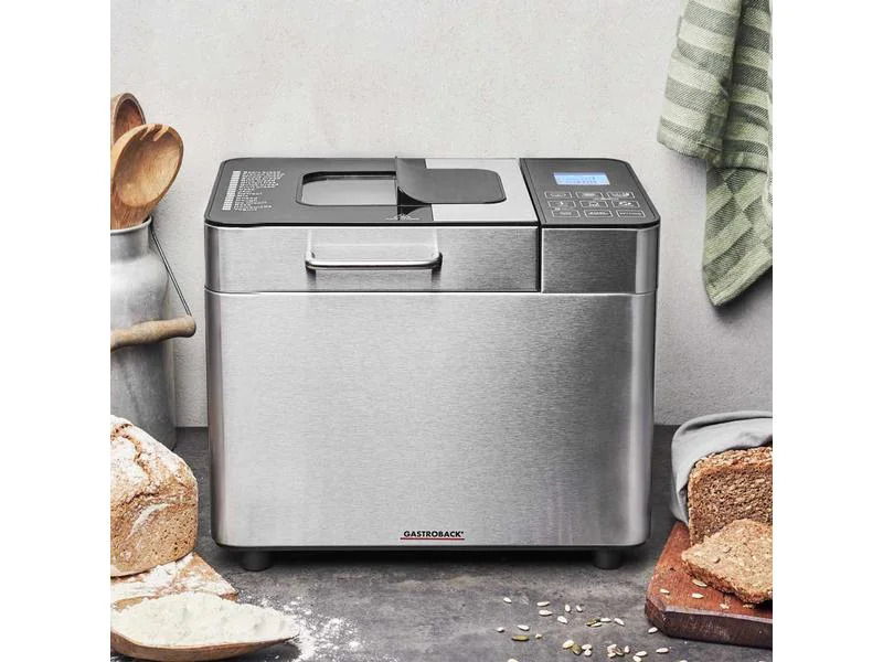 Gastroback Brotbackmaschine Design Advanced Silber/Schwarz