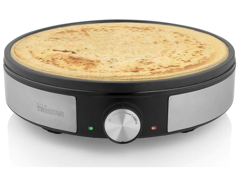 Tristar Crêpe Maker BP-2638 1200 W, Schwarz/Silber