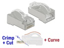 Delock Stecker RJ45 Cat.6 STP 20 Stück, Transparent, geschirmt