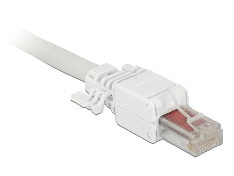 Delock Stecker RJ45 Cat.6 UTP 2 Stück, Weiss