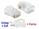 Delock Stecker RJ45 Cat.6 UTP 20 Stück, Transparent