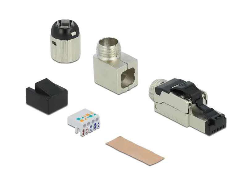 Delock Stecker RJ45 Cat.6A Feldkonfektion, 1 Stück, werkzeugfrei