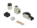Delock Stecker RJ45 Cat.6A Feldkonfektion, 1 Stück, werkzeugfrei