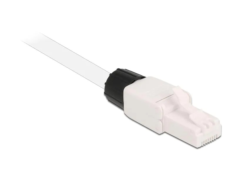 Delock Stecker RJ45 Cat.6A UTP werkzeugfrei 1 Stück, Weiss