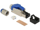 Delock Stecker RJ45 Cat.8 Feldkonfektion, 1 Stück, AWG23-26