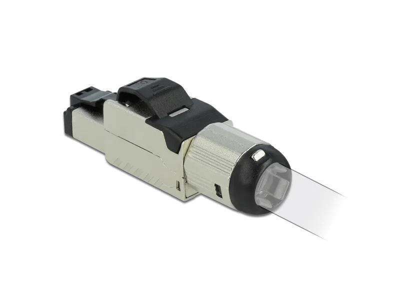 Delock Stecker RJ45 Cat.8.1 Feldkonfektion, 1 Stück, Metall