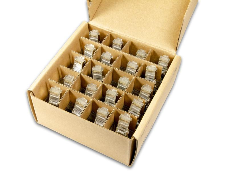 Ubiquiti Stecker RJ45 Cat.5e, mit ESD 20 Stück, Transparent