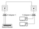 Delock Anschlussverdoppler 2x 100Mbps LAN 1 Stück