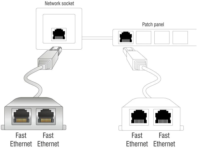Delock Anschlussverdoppler 2x 100Mbps LAN 1 Stück