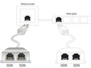 Delock Anschlussverdoppler RJ45 - 2x ISDN für 2 ISDN-Telefone