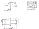 Delock Blindstecker RJ45 mit Griff 10 Stück