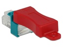 Delock Clip RJ45 Portverriegelung  inkl. Stecker Set 6 Stück
