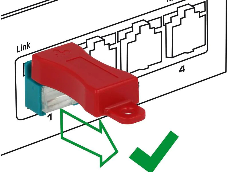 Delock Clip RJ45 Portverriegelung  inkl. Stecker Set 6 Stück
