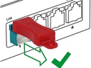 Delock Clip RJ45 Portverriegelung  inkl. Stecker Set 6 Stück