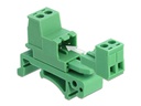 Delock Terminalblock 2 Pin, 5,08mm Rastermass gewinkelt