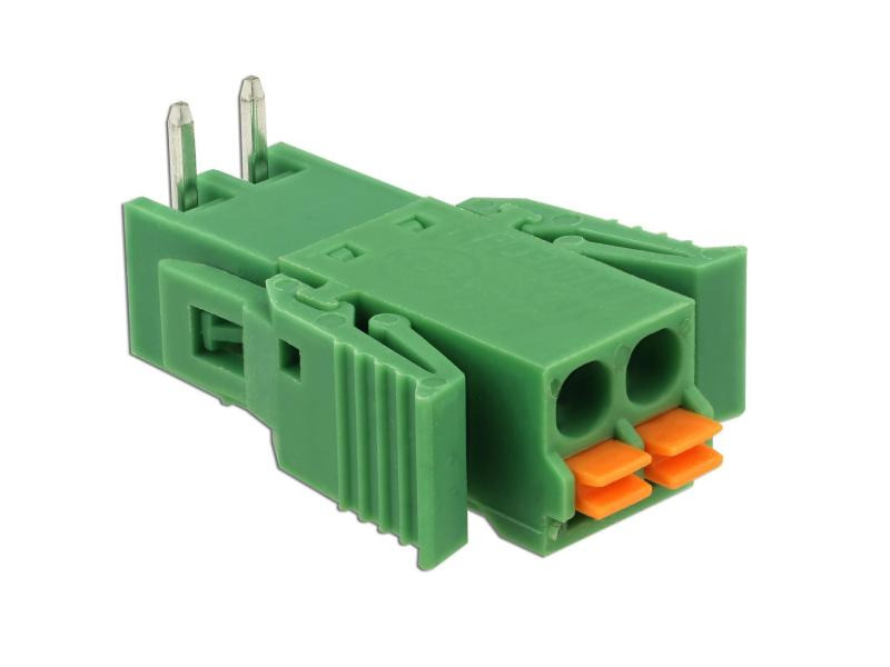 Delock Terminalblock 2Pin, 3,81mm Rastermass horizontal