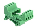 Delock Terminalblock 4 Pin, 5,08mm Rastermass gewinkelt