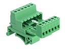 Delock Terminalblock 6 Pin, 5,08mm Rastermass gewinkelt