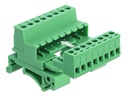 Delock Terminalblock 8 Pin, 5,08mm Rastermass gewinkelt