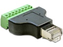 Delock Terminalblock RJ45 m 8 Pins 1 Stück