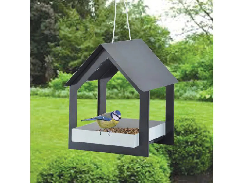 Esschert Design Futterspender Anthrazit