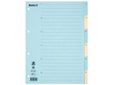 Biella Register A4 1 - 6 Karton Blau