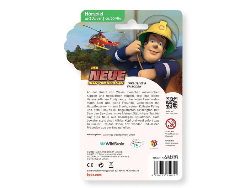 Kekz Audiochip Feuerwehrmann Sam: Der neue Held von nebenan