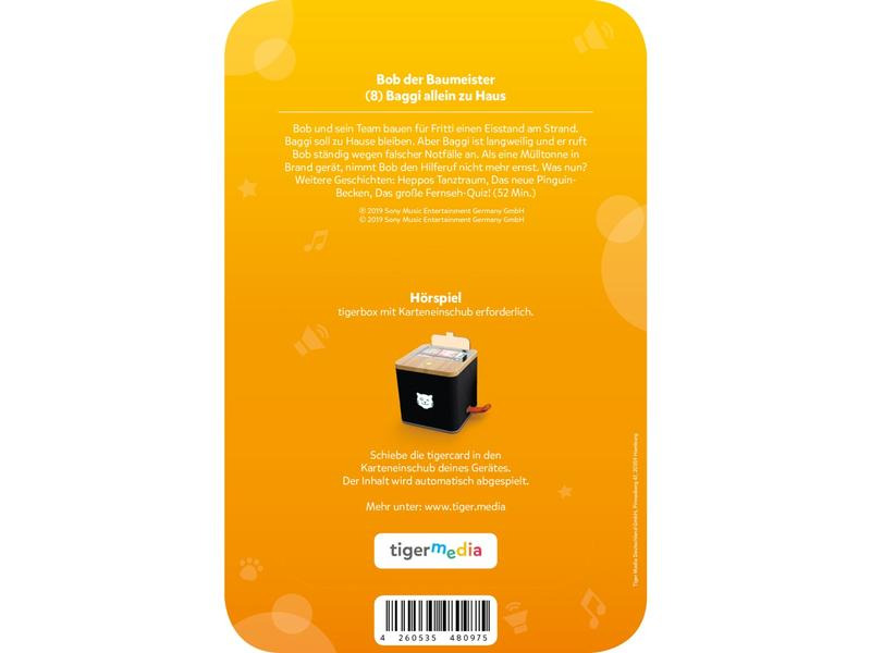 Tigermedia tigercard Bob der Baumeister Baggi allein zu Haus