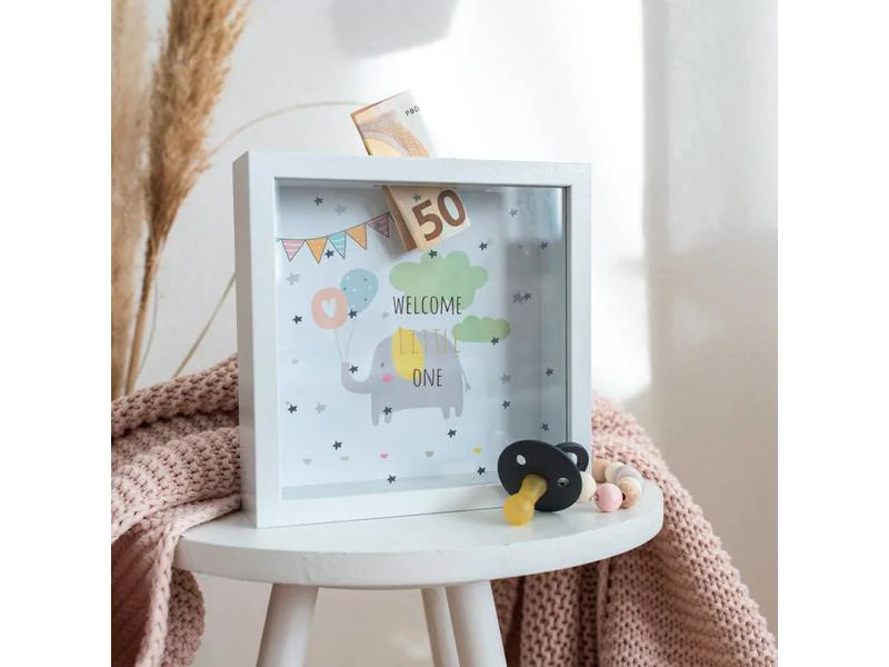 Goldbuch Spardose Welcome Little One 18 x 18 cm