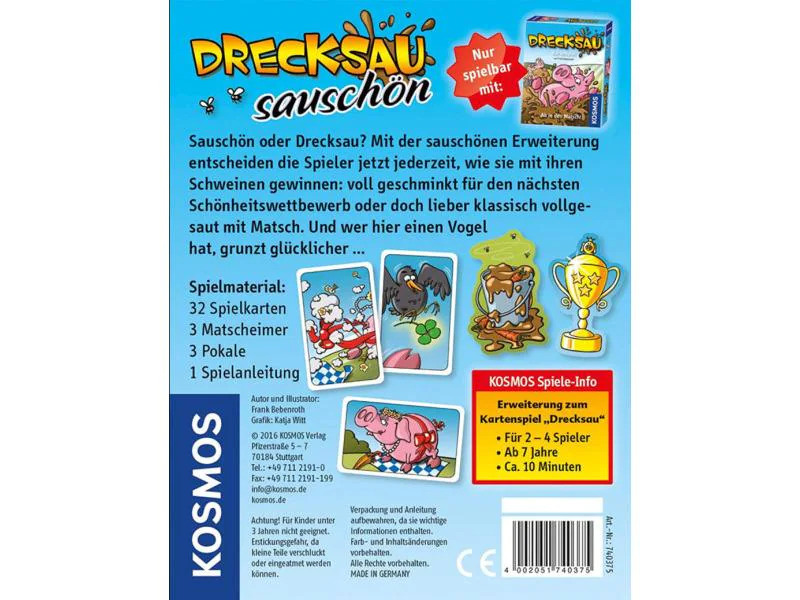 Kosmos Kartenspiel Drecksau Sauschön