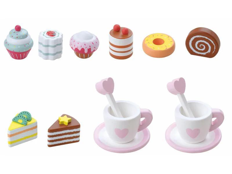 Spielba Holzspielwaren Spiel-Lebensmittel Etagere mit Patisserie