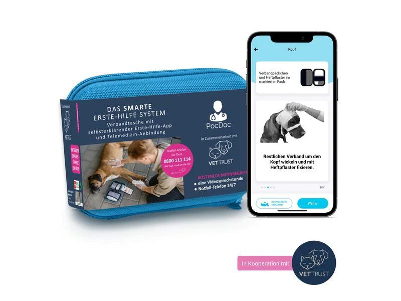Pocdoc Hunde-Erste-Hilfe-Set Pet Connect