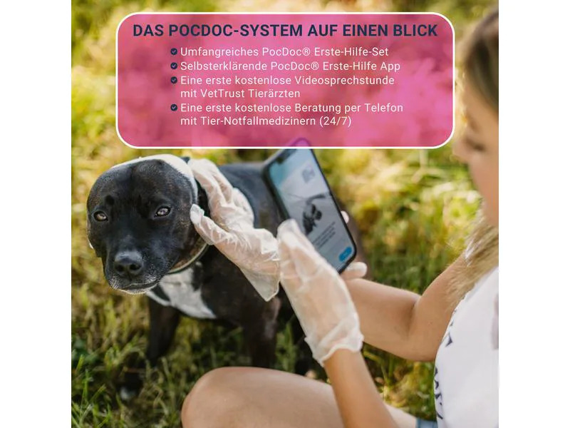 Pocdoc Hunde-Erste-Hilfe-Set Pet Connect