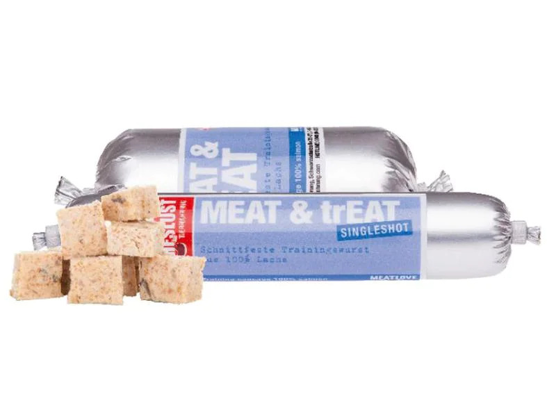 Fleischeslust Leckerli Meat &amp; Treat Lachs, 200 g