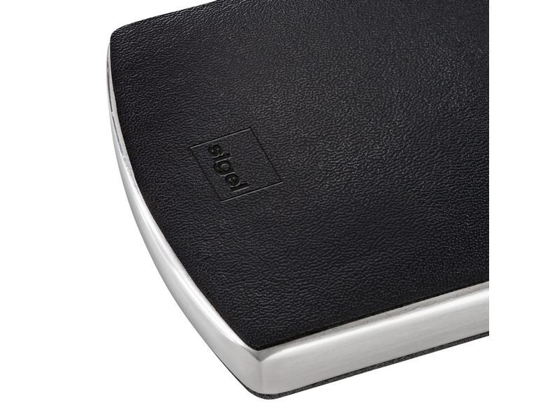 Sigel Visitenkartenetui  6 x 10.1 x 1.3 cm, Schwarz/Silber