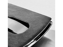 Sigel Visitenkartenetui  6 x 10.1 x 1.3 cm, Schwarz/Silber