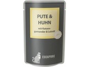 Escapure Nassfutter Pouch Pute &amp; Huhn, 12 x 100 g