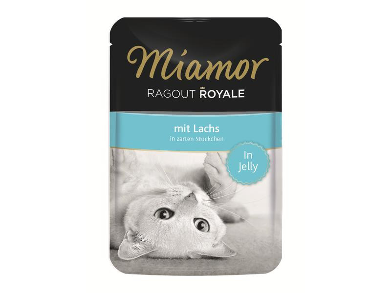 Miamor Nassfutter Ragout Royale Lachs in Gelée, 22 x 100 g