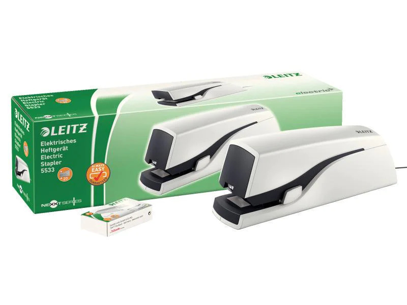 Leitz Elektrisches Heftgerät NeXXt 20 Seiten, Weiss