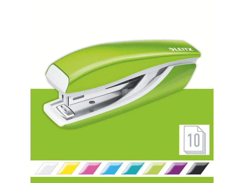 Leitz Heftgerät NeXXT Wow Mini 10 Seiten, Weiss/Grün